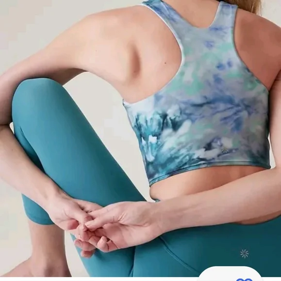 Athleta Conscious Crop A-C Printed Bra - Picture 13 of 14